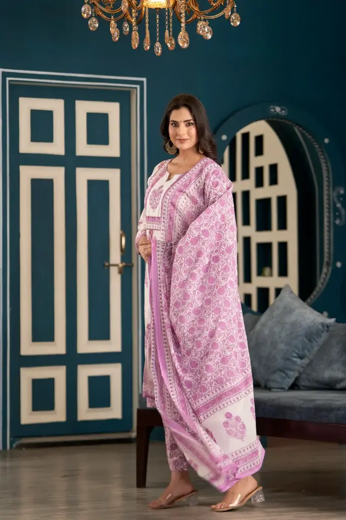 Kurti Pant Duptta Set